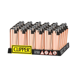 Load image into Gallery viewer, 30 Clipper FCP22RH Classic Micro Rose Gold Shiny Lighters