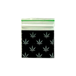 Load image into Gallery viewer, Zipper Branded 40mm x 40mm Black Leaf Bag