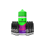 Load image into Gallery viewer, 0mg Crystalize Bar Salts 120ml Longfill (50VG/50PG) + 6x Free 20mg Nicotine Shots 10ml