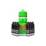 Load image into Gallery viewer, 0mg Crystalize Bar Salts 120ml Longfill (50VG/50PG) + 6x Free 20mg Nicotine Shots 10ml