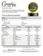 Load image into Gallery viewer, Cannadips 150mg CBD Snus Pouches - Tangy Citrus
