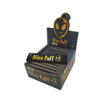 Load image into Gallery viewer, 33 Alien Puff Black & Gold King Size Unbleached Brown Rolling Papers + Tips ( HP103 )
