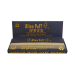 Load image into Gallery viewer, 50 Alien Puff Black & Gold 1 1/4 Size Unbleached Brown Rolling Papers ( HP104 )
