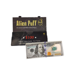 Load image into Gallery viewer, 24 Alien Puff Black & Gold King Size $100 Note Rolling Papers ( HP176AP )