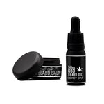 Load image into Gallery viewer, NKD 150mg CBD Twin Pack Honey Oak Beard Oil and balm