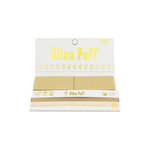 Load image into Gallery viewer, 33 Alien Puff White & Gold King Size Unbleached Brown Rolling Papers ( HP109 )