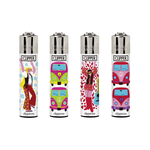 Load image into Gallery viewer, 40 Clipper D48 CP11RH Classic Flint Psycho Hippie 3 Lighters - CL3A1677UKH