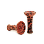Load image into Gallery viewer, Khalil Maamoon Large Printed Clay Funnel Head Shisha Bowl