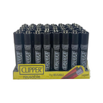 Load image into Gallery viewer, 40 Clipper SPLYFT Black Large Classic Refillable Lighters