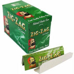 Load image into Gallery viewer, 100 Zig-Zag Green Regular Size Rolling Papers
