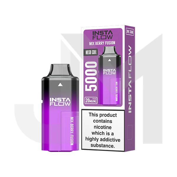 20mg Instaflow 5000 Disposable Rechargeable Vape Kit 5000 Puffs  WONDERLAND