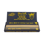 Load image into Gallery viewer, 62 Alien Puff Black &amp; Gold Queen Size Unbleached Brown Rolling Papers ( HP124 )
