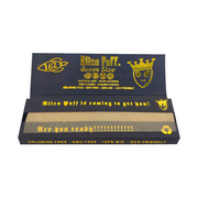 62 Alien Puff Black & Gold Queen Size Unbleached Brown Rolling Papers ( HP124 )